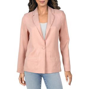 St. John Blush Pink Single-Button Blazer